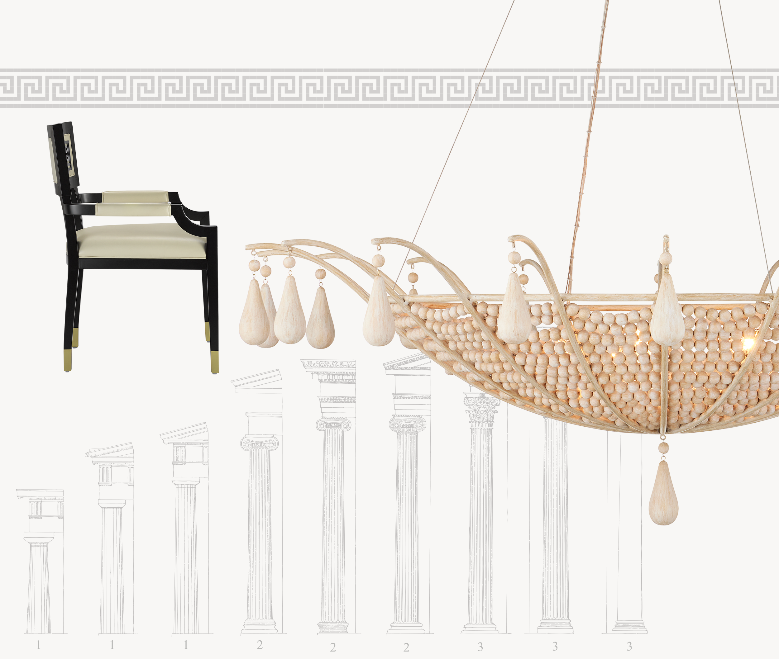 Chris Loves Julia Parasol Semi Flush Mount, White ロバート・Abbey Bryce Flushmount 1319-par Z1319 1